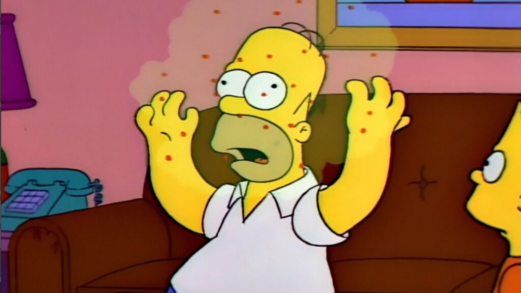 Algo parecido a una pandemia de COVID-19 también ocurrió en un capítulo de los Simpson.