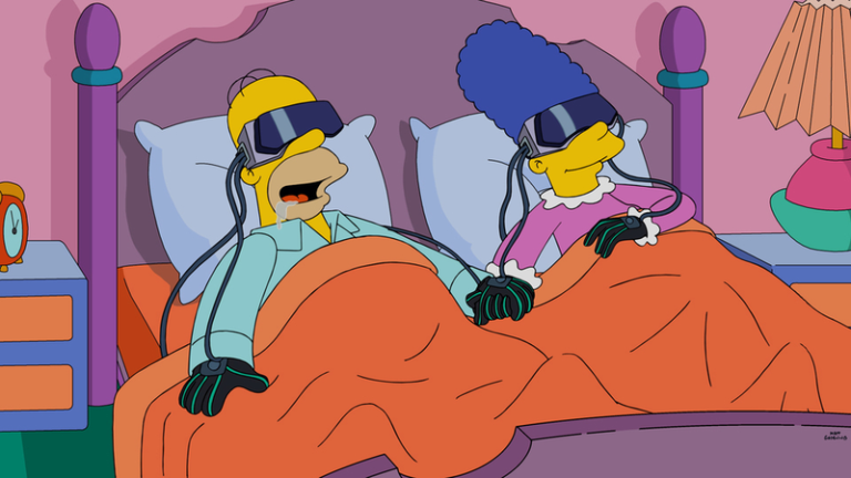 Gafas de realidad virtual en los Simpson