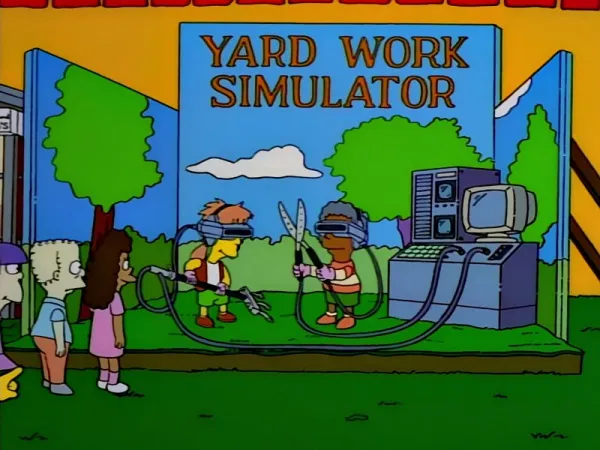 Juegos inmersivos absurdos en los Simpson. Predicciones de los Simpson.