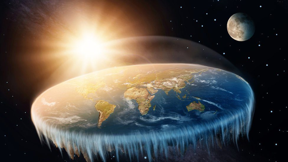 Imagen ilustrativa de la Tierra plana - Terraplanismo