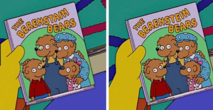 Comparativa Berenstain Bears vs Berenstein Bears