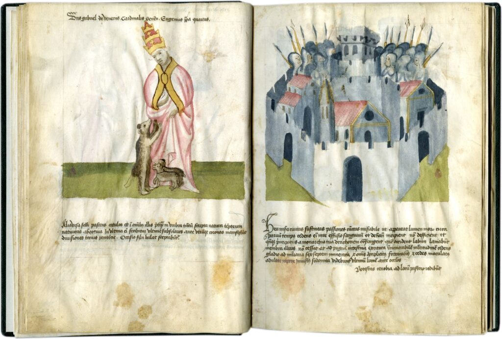 Manuscrito medieval de profecías papales - Profecías de San Malaquías